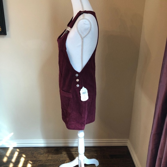 NWT Alter’d State Burgundy Overall Dress M - Picture 2 of 4